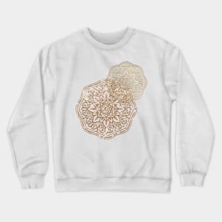 Golden and bronze mandalas Crewneck Sweatshirt